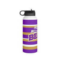 North Royalton Bears stainless steel cup  -STRIPES - Stainless Steel Water Bottle, Standard Lid