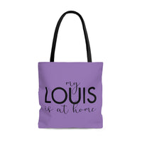 Light purple Louis is at home east coast tote