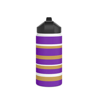 North Royalton Bears stainless steel cup  -STRIPES - Stainless Steel Water Bottle, Standard Lid