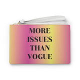 More issues than vogue ombré pink Clutch Bag