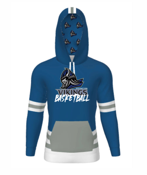 Assumption basketball sublimated hoodie
