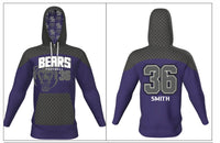 Royalton bears sublimated football diamond plate hoodie