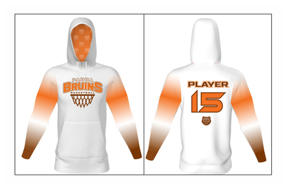 Padua bruins basketball sublimated hoodie